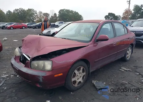 2001 Hyundai Elantra Gls из США, поврежденный, VIN KMHDN45D51U074669